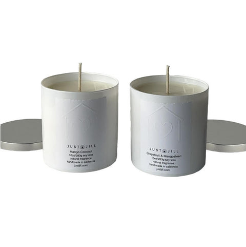 Just Jill Scented Candles (2-pack) Mango Coconut/Grapefruit Mangosteen