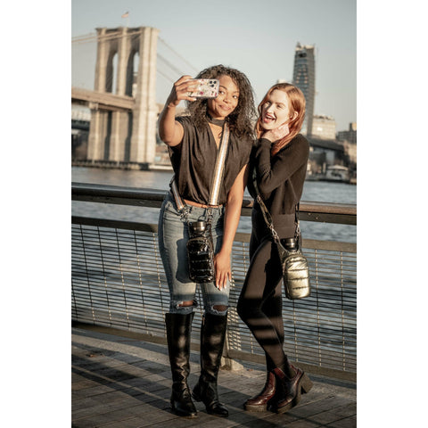 WanderFull HydroBag Green CrossBody with Camo Strap