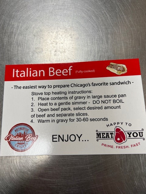 Happy to Meat You Chicago Style Italian Beef Sandwich Kit
