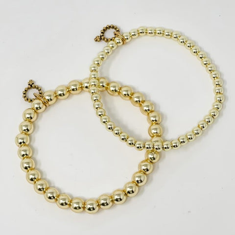 PowerBeads by jen Set of 2 Stackable Hematite Bracelets