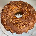 Close up of My Grandma's of New England Original Large Cinnamon Walnut Coffee Cake