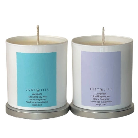 Just Jill Scented Candles (2-pack) Lavender and Awapuhi