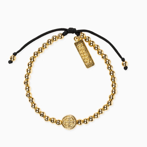 My Saint My Hero Gold-Tone Mantra of Love Bracelet