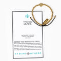 My Saint My Hero Mantra of Love Bracelet Package