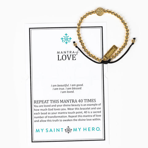 My Saint My Hero Mantra of Love Bracelet Package