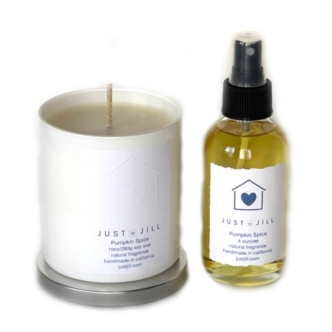 Just Jill Candle and Room Spray Set-Cinnamon Vanilla