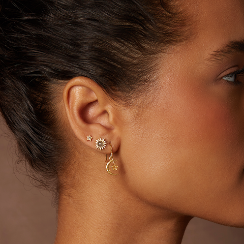 Satya Light Seeker Labradorite Starburst Earrings