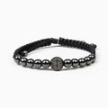 My Saint My Hero Black/Hematite/Jet Wake Up and Pray Meditation Bracelet